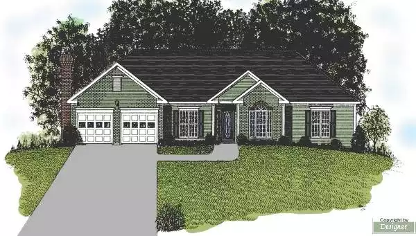 image of traditional house plan 6296